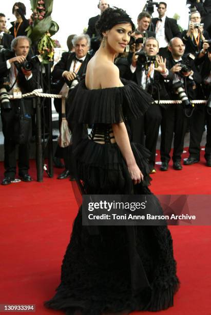 Linda Hardy during 2003 Cannes Film Festival - "Les Egares" Premiere at Palais Des Festival in Cannes, France.