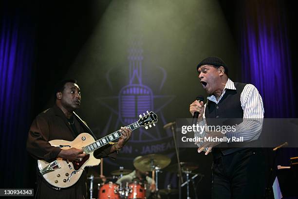 George Benson and Al Jarreau during George Benson and Al Jarreau Concert at the Bellville Velodrome - March 22, 2007 at Bellville Melodrome in Cape...