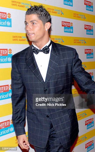 Cristiano Ronaldo during United for UNICEF Gala Dinner - Arrivals at Old Trafford, Manchester United Football Club in Manchester, Great Britain.