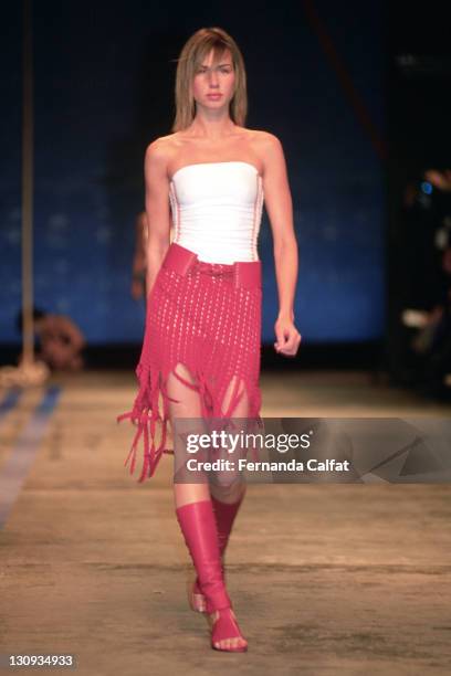 Mariana Weickert during 2001 Sao Paulo Fashion Week - Patachou at Bienal Ibirapuera in Sao Paulo, Sao Paulo, Brazil.