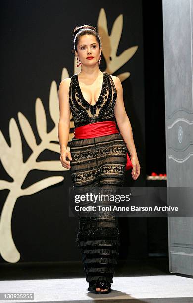 Salma Hayek during 2005 Cannes Film Festival - Cannes Awards Inside at Palais de Festival in Cannes, France.