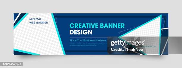 modern web banners design template - media plan stock illustrations
