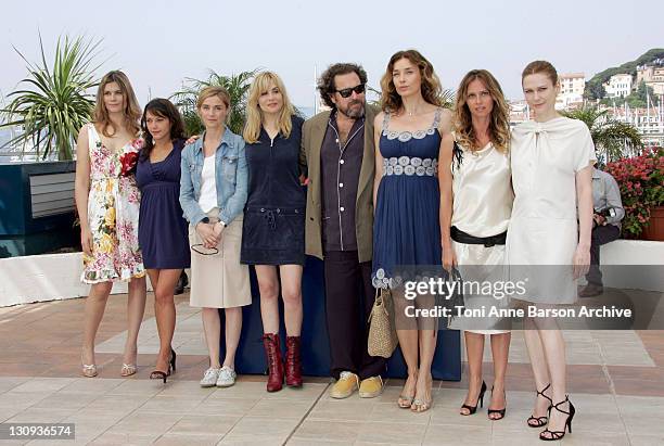 Marina Hands, Emma de Caunes, Anne Consigny, Emmanuelle Seignier, Julian Schnabel, Olatz Lopez Garmendia, Agathe de la Fontaine and Marie-Josee Croze