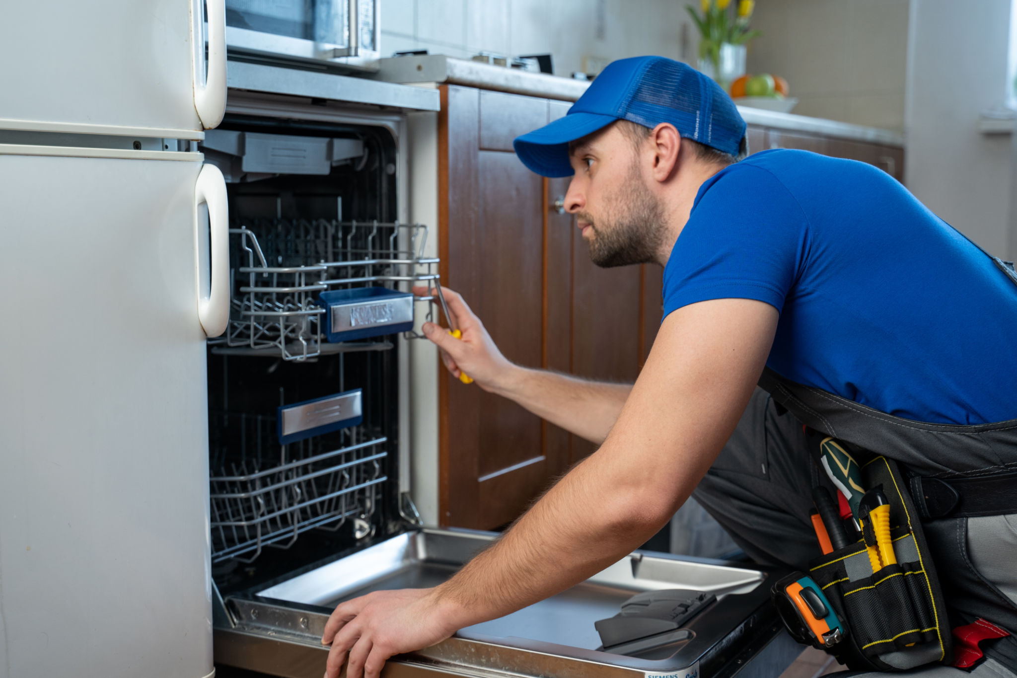 installing dishwasher