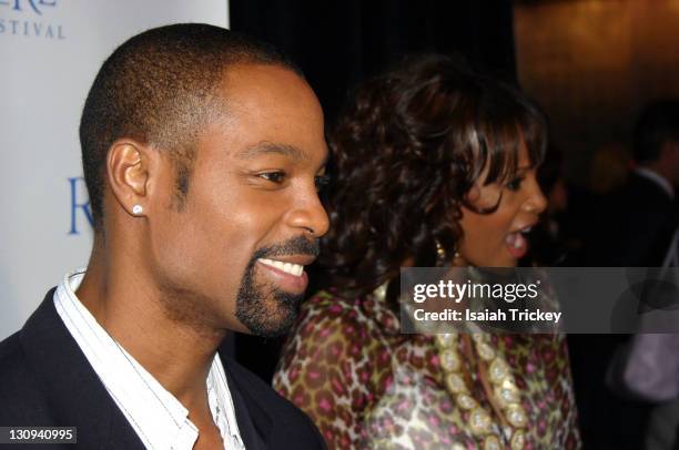 Vivica A. Fox and Darrin Dewitt Henson during The Reel World Film Festival Premiere of "The Salon" at Toronto in Toronto, Canada.