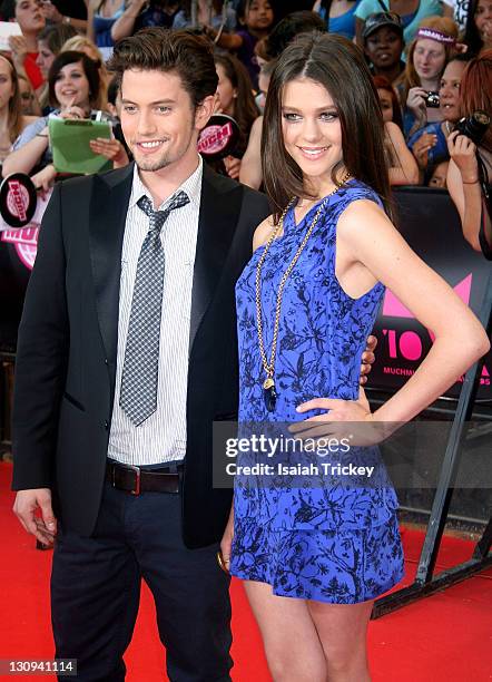 Actors Jackson Rathbone and Nicola Peltz arrive at the 21st Annual MuchMusic Video Awards on June 20, 2010 in Toronto, Canada.