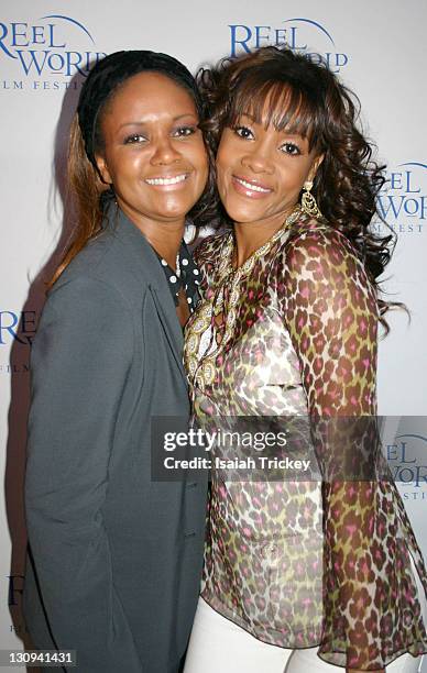 Tonya Lee Williams and Vivica A. Fox during The Reel World Film Festival Premiere of "The Salon" at Toronto in Toronto, Canada.
