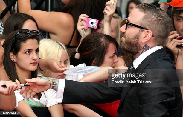 Dallas Green arrives on the red carpet at the 22nd Annual MuchMusic Video Awards at MuchMusic HQ on June 19, 2011 in Toronto, Canada.