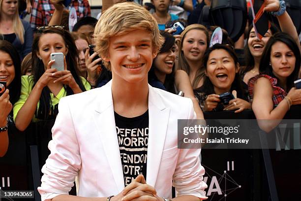 Cody Simpson arrives on the red carpet at the 22nd Annual MuchMusic Video Awards at MuchMusic HQ on June 19, 2011 in Toronto, Canada.