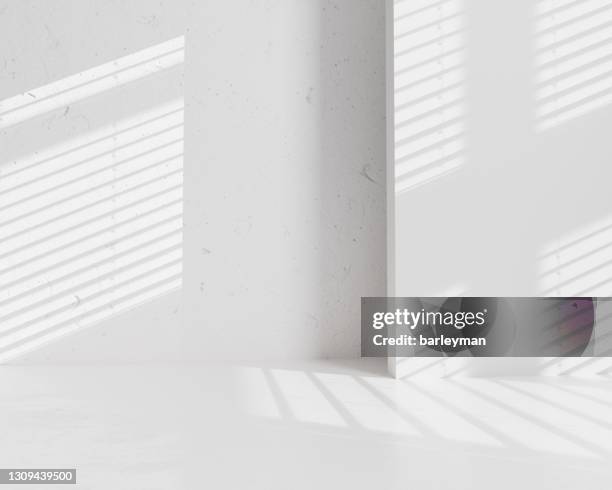 3d rendering product background - empty white room no people stock pictures, royalty-free photos & images