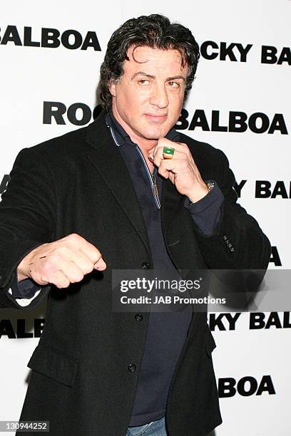 Sylvester Stallone during "Rocky Balboa" London Premiere - Inside Arrivals at Vue in London, Great Britain.