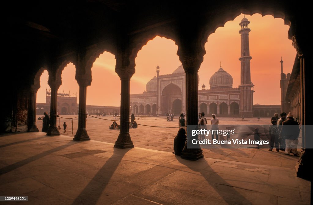 India. New Delhi. Jama Masjid Mosque.
