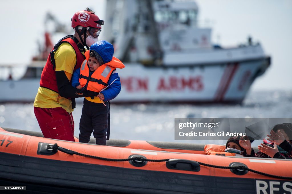 Migrants Rescued By NGO During Sea Crossing