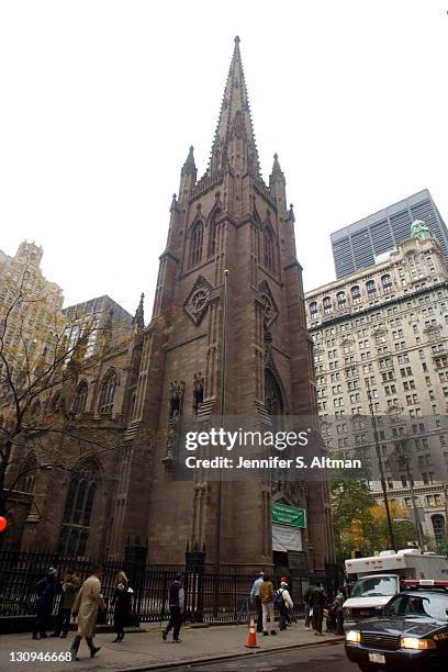 The doors will open for Sunday's service at Trinity Church in Manhattan, NY.