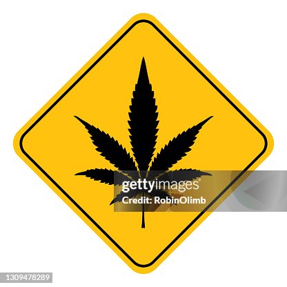 Marijuana Leaf Road Sign Marijuana Leaf Road Sign