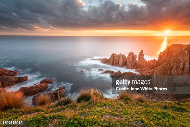 pinnacles lookout. cape woolamai. victoria. australia. - phillip island stock pictures, royalty-free photos & images