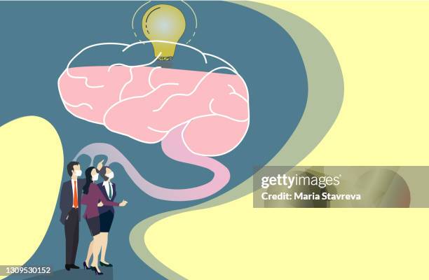 brainstorm business concept - successor stock illustrations
