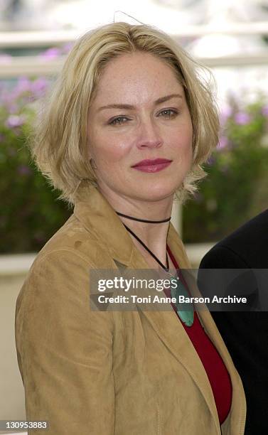 Sharon Stone during Cannes 2002 - "Official Jury" Photo Call at Palais Des Festivals in Cannes, France.