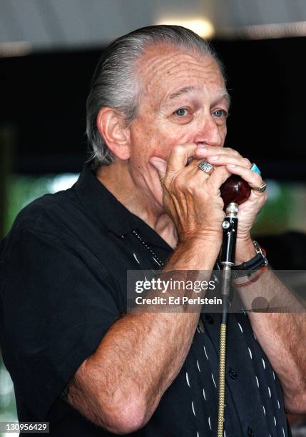 Charlie Musselwhite performs at Healdsburg Plaza in Healdsburg, California - August 30, 2011