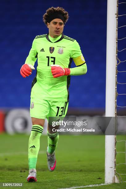 Guillermo Ochoa of Mexico during the International Friendly match between Wales and Mexico at Cardiff City Stadium at Cardiff City Stadium on March...