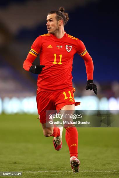 Gareth Bale of Wales during the International Friendly match between Wales and Mexico at Cardiff City Stadium at Cardiff City Stadium on March 27,...