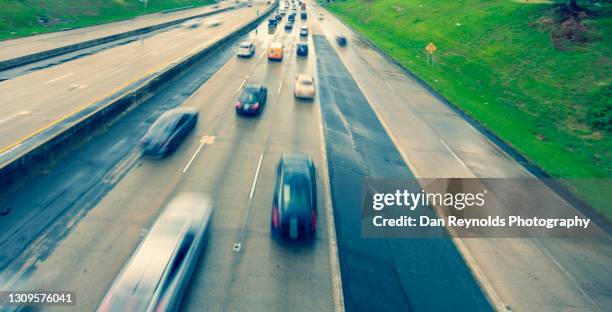 modern city hdr - atlanta traffic stock pictures, royalty-free photos & images