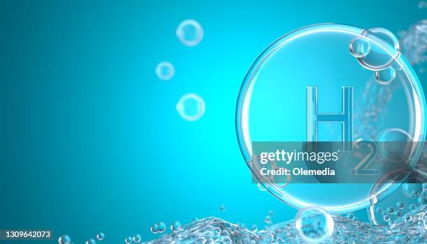 abstracte nano moleculaire structuur. h2 waterstof - hydrogen stockfoto's en -beelden
