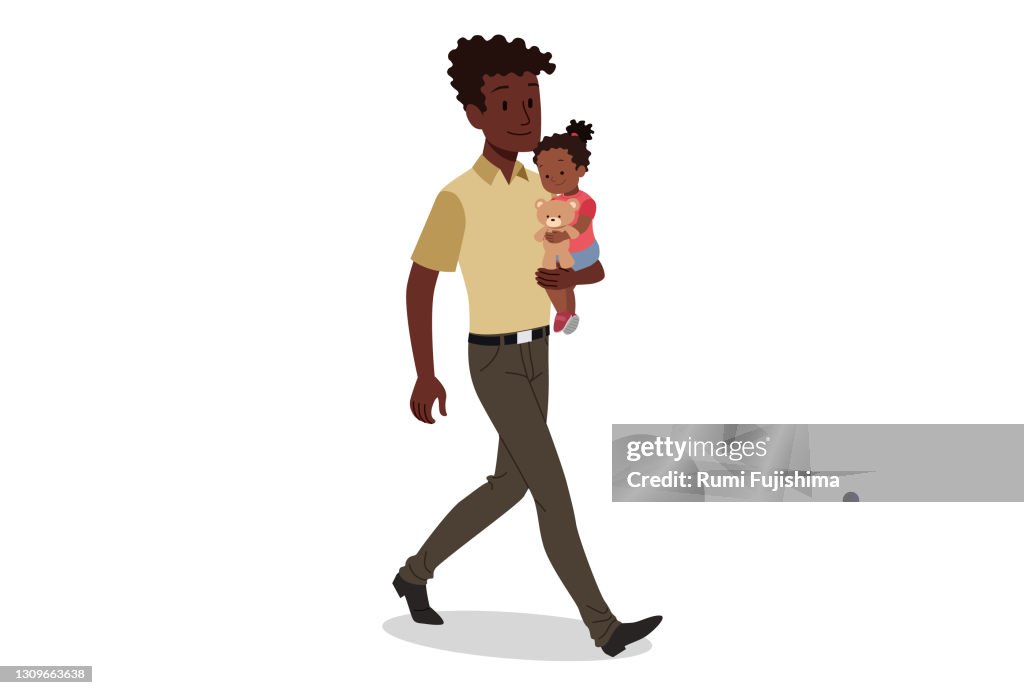 Single Father Vector Single Father High-Res Vector Graphic - Getty Images