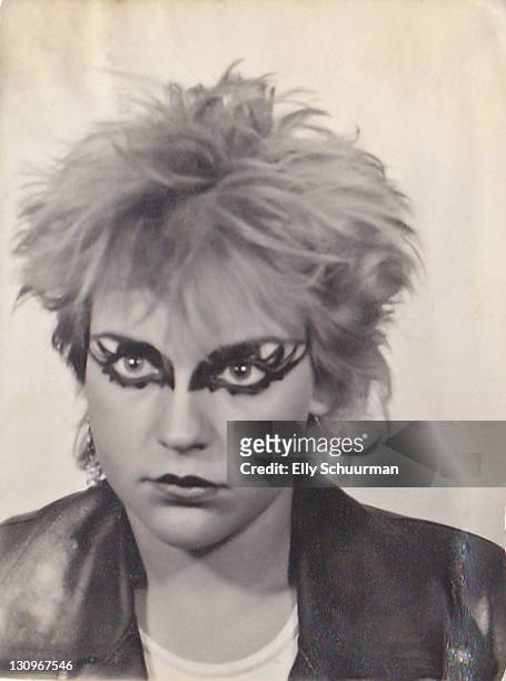 punkgirl in the late 70's - girl in leather jacket stock pictures, royalty-free photos & images