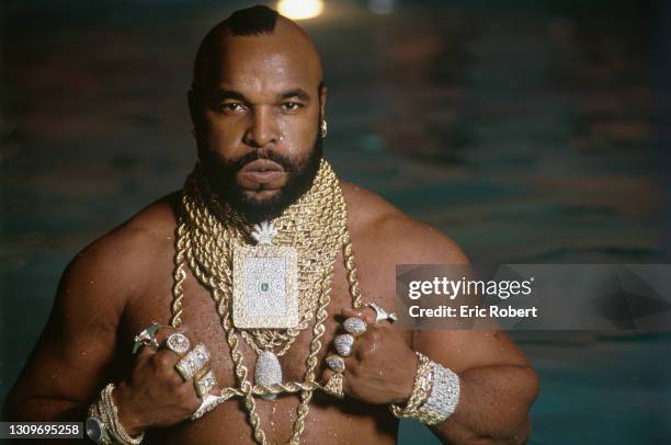 Mr T at home in Los Angeles.