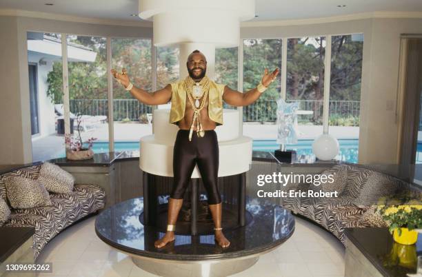 Mr T at home in Los Angeles.