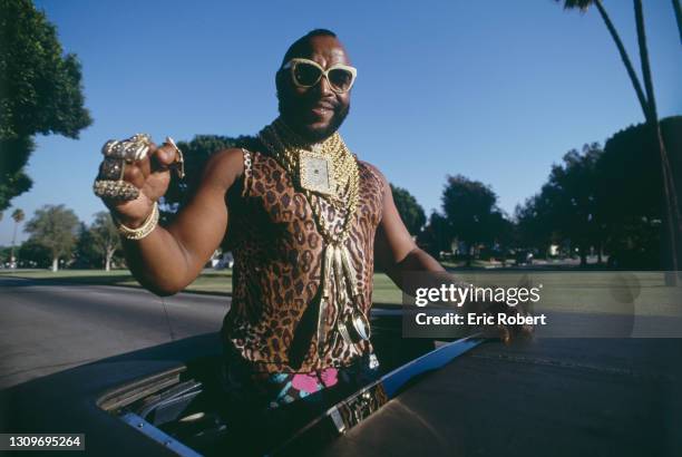 Mr T at home in Los Angeles.