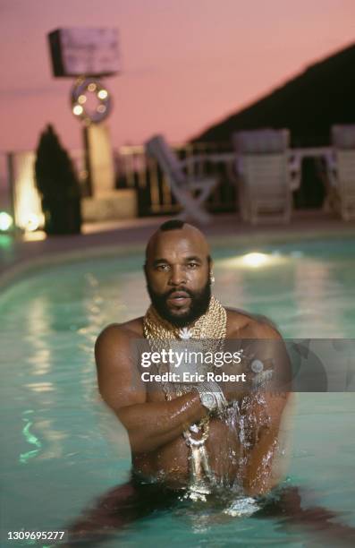 Mr T at home in Los Angeles.