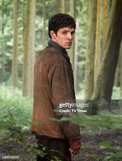 Merlin actor Colin Morgan on set, on August 15, 2011.