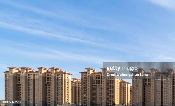 city residential buildings. - liaoning province stock pictures, royalty-free photos & images