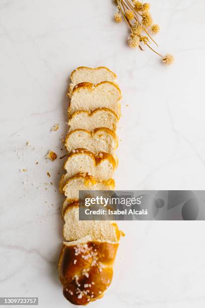 brioche bread - sliced bread stock pictures, royalty-free photos & images