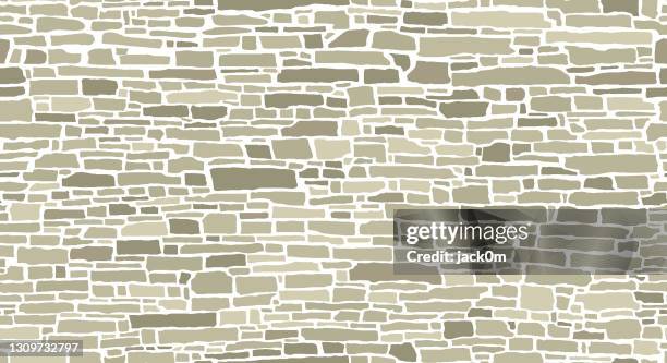 ilustraciones, imágenes clip art, dibujos animados e iconos de stock de patrón de pared de piedra - piedra material de construcción