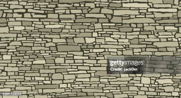 stockillustraties, clipart, cartoons en iconen met het muurpatroon van de steen - stenen muur