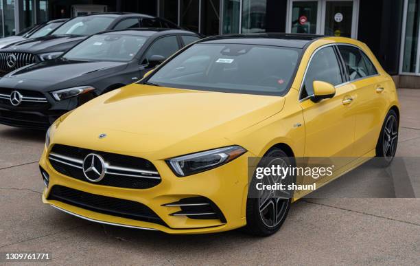 2021 mercedes-benz a-class hatchback - mercedes a class stock pictures, royalty-free photos & images