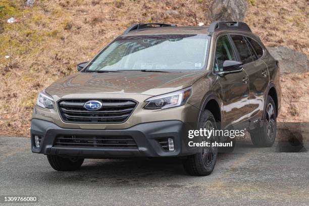 2021 subaru outback - subaru stock pictures, royalty-free photos & images