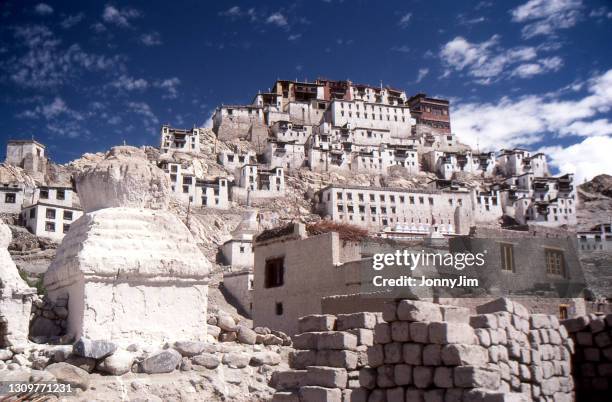 leh, lakakh india - old palace - ladakh region stock pictures, royalty-free photos & images