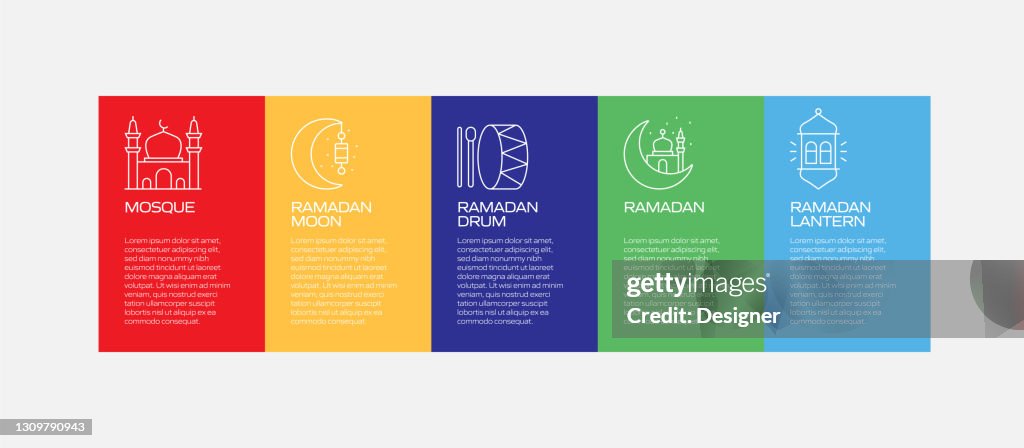 Ramadan Related Process Infographic Template Process Timeline Chart ...