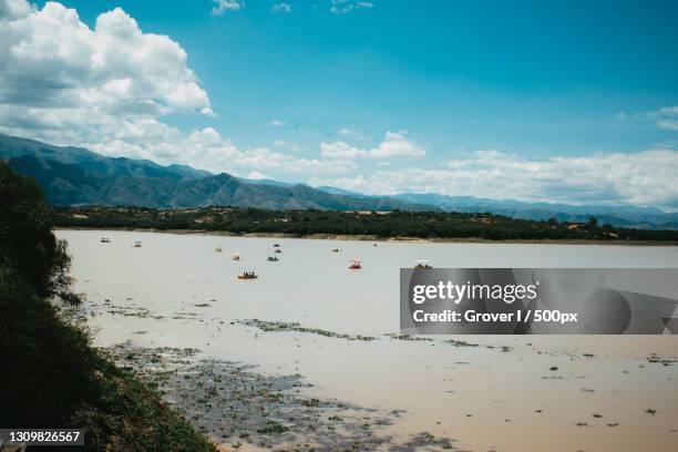 scenic view of lake against sky,represa san jacinto,bolivia - grover stock pictures, royalty-free photos & images