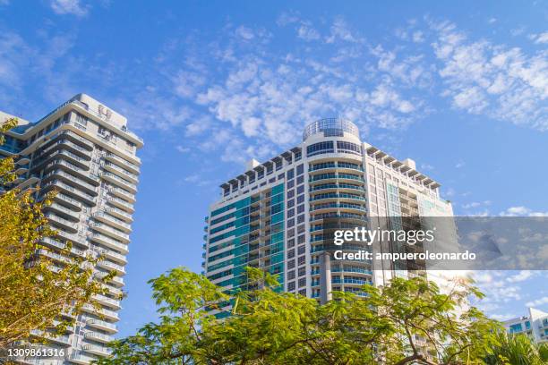 abstract contemporary architecture at miami design district, miami, florida, united states of america usa - coconut grove miami stock pictures, royalty-free photos & images