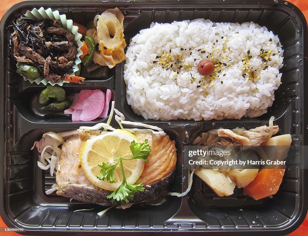 Salmon in bento