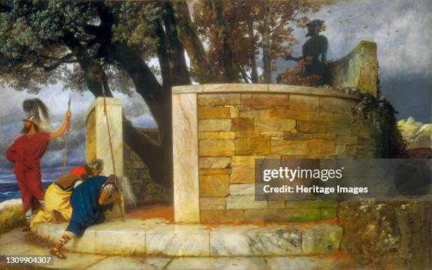 The Sanctuary of Hercules, 1884. Artist Arnold Böcklin. .