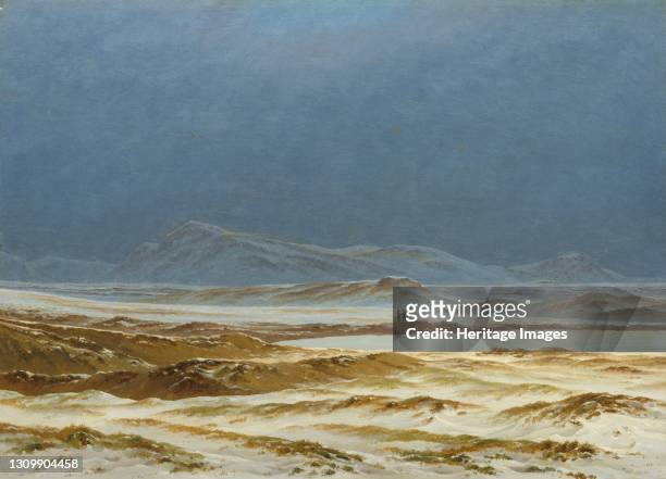 Northern Landscape, Spring, circa 1825. Artist Caspar David Friedrich. .
