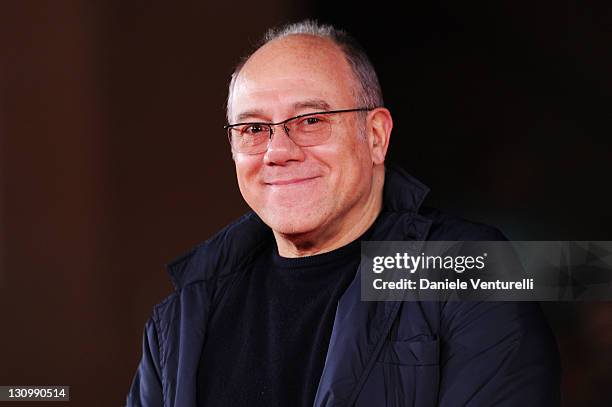 Director Carlo Verdone attends the "11 Metri" Premiere during the 6th International Rome Film Festival at Auditorium Parco Della Musica on October...