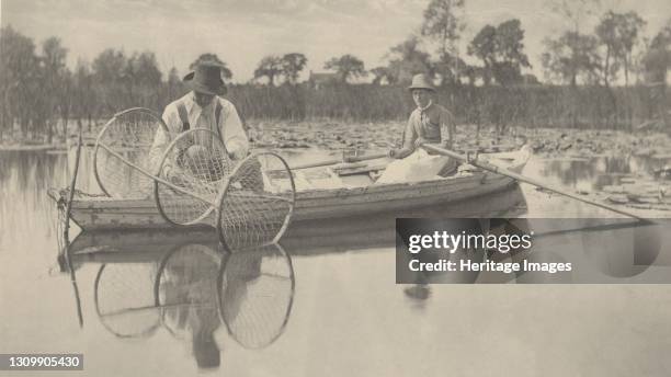 Setting the Bow-Net, 1886. Artist Dr Peter Henry Emerson, Thomas Frederick Goodall. .