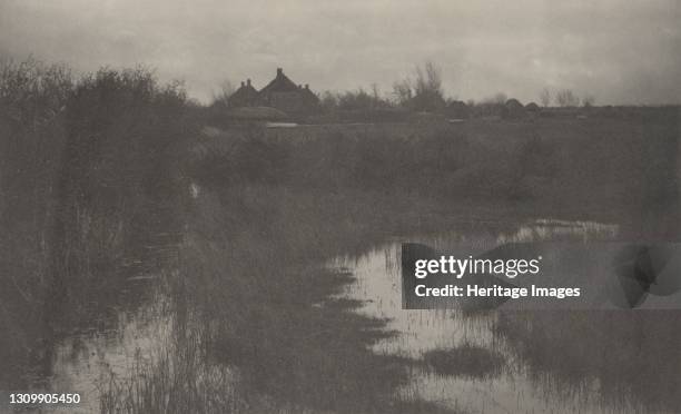 The Fringe of the Marsh, 1886. Artist Dr Peter Henry Emerson, Thomas Frederick Goodall. .